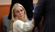 US actress Gwyneth Paltrow looks on before leaving the courtroom in Park City, Utah, on March 21, 2023, where she is accused in a lawsuit of crashing into a skier during a 2016 family ski vacation, leaving him with brain damage and four broken ribs. (Photo by Rick Bowmer / POOL / AFP)