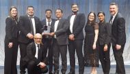 Dr. Mohamed Althaf, Director of Lulu Group International; Fahim, General Manager for Y International UK and Italy; and others at the awards ceremony, in Birmingham, UK.
