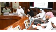 Qatar Olympic Committee’s Athletes Committee officials during the General Assembly Meeting.