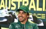 Aston Martin's Spanish driver Fernando Alonso speaks at a drivers press conference ahead of the 2023 Formula One Australian Grand Prix at the Albert Park Circuit in Melbourne on March 30, 2023. Photo by WILLIAM WEST / AFP