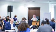 Mohammed Abdulaziz al Naimi addressing the workshop. 