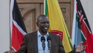 Kenya's President William Ruto speaks during a press conference at State House, in Nairobi, on April 2, 2023, to urge his political rival to call off protests against his government as the opposition vowed to take demonstrators to the street for another day. (Photo by Tony Karumba / AFP)