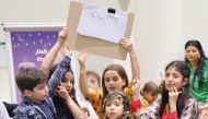 Children take part in a Garangao activity.