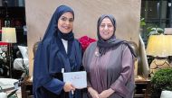 Dr. Aisha Jassim Al Kuwari and Andalus Ibrahim during the event.