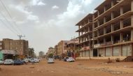 Closed shops are pictured in the south of Khartoum on April 24, 2023 as battles rage in the Sudanese capital between the army and paramilitaries. (Photo by AFP)