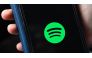 This file illustration photo taken on January 23, 2023 shows the company logo of Swedish music streaming giant Spotify on a smartphone in Berlin. Photo by Tobias Schwarz / AFP