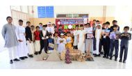 MES Indian School students during a World Heritage Day activity. 