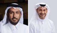 Chairman of Ooredoo Sheikh Faisal bin Thani Al Thani (left) and Managing Director of Ooredoo, Aziz Aluthman Fakhroo