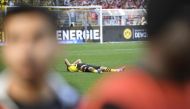 Dortmund's German midfielder Julian Brandt reacts after the German first division Bundesliga football match between Borussia Dortmund and 1 FSV Mainz 05 in Dortmund, western Germany on May 27, 2023. (Photo by Sascha Schuermann / AFP)