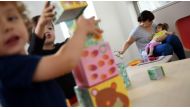 Children play at the childcare center of the Hopital Necker - Enfants Malades AP-HP (Welfare Services - Paris Hospitals) hospital in Paris. (Loic Venance / AFP/File)