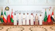 Participants of the 14th meeting of heads of government agencies concerned with human rights in GCC countries, in Doha yesterday. 