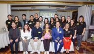 Philippine Ambassador to Qatar, H E Lillibeth Pono (front third right), along with other officials from the Philippine Embassy in Doha, Migrant Workers Office in Doha and PHRQ officials and directors during the first general assembly of the newly-established organization. PIC: Zandro Sardinia