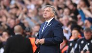 Leeds United's English head coach Sam Allardyce reacts during the English Premier League football match between Leeds United and Tottenham Hotspur at Elland Road in Leeds, northern England on May 28, 2023. Photo by Oli SCARFF / AFP