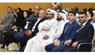 Dean of the College of Arts and Sciences Dr. Ahmed Elzatahry; Assistant Dean for Language Dr. Abdulaziz Mohammed Al Mutawa, with other attendees at the event.