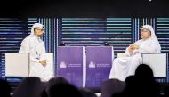 President and CEO of Alfardan Group Omar Hussain Alfardan (right) participating in a session discussing his real estate journey.