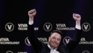 SpaceX, Twitter and electric car maker Tesla CEO Elon Musk attends an event during the Vivatech technology startups and innovation fair at the Porte de Versailles exhibition centre in Paris, on June 16, 2023. (Photo by Joel Saget / AFP)