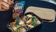 This handout picture obtained on June 21, 2023 courtesy of GOOD Meat shows a meal made of cultured chicken for JW Marriott hotel. (Photo by Handout / GOOD Meat / AFP)
