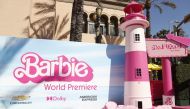 Barbie sets are displayed for the world premiere of 