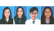 From left: Hfsa Sajid, Maimoona Mohammad Luqman, Huzaifa Ahmed, and Maheen Saghir 