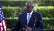 US Secretary of Defense Lloyd Austin attends a press conference at Queensland Government House in Brisbane on July 29, 2023. (Photo by Pat Hoelscher / AFP)