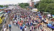Bangladesh Nationalist party (BNP) activists block a highway entering Bangladesh's capital during a protest, in Dhaka on July 29, 2023. (Photo by Munir uz zaman / AFP)