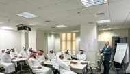 Officials during a session. 