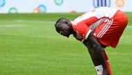 Bayern Munich's Senegalese forward Sadio Mane prepares for a training session following the team presentation of the German first division Bundesliga club Bayern Munich in the stadium in Munich, southern Germany, on July 23, 2023. Photo by Christof STACHE / AFP