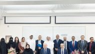 HBKU and PHCC officials during the agreement signing ceremony.