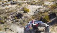 Qatar's Nasser Saleh Al Attiyah of Toyota Gazoo Racing drives during Stage 3 of the Desafio Ruta 40 2023, yesterday. 
Pic: DESAFIO RUTA 40