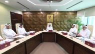 Officials during the meeting held virtually yesterday. 