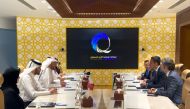 Officials during the meeting yesterday. 
