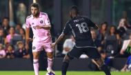 Jordi Alba #18 of Inter Miami CF controls the ball against Shaq Moore #18 of Nashville SC in the second half during a match between Nashville SC and Inter Miami CF at DRV PNK Stadium on August 30, 2023 in Fort Lauderdale, Florida. Megan Briggs/Getty Images/AFP 