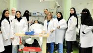QU human nutrition students during the workshop.