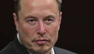 SpaceX, Twitter and electric car maker Tesla CEO Elon Musk looks on as he speaks during his visit at the Vivatech technology startups and innovation fair at the Porte de Versailles exhibition center in Paris, on June 16, 2023. Photo by Alain JOCARD / AFP

