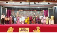 Students of Birla Public School with their grandparents in an event to mark Grandparents Day.