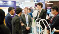 Visitors at the NCSA pavilion at the event in Singapore.