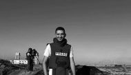 Palestinian journalist Rushdi Sarraj. Photo credit: Instagram / @wissamgaza
