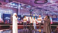 Student teams from Qatar University and Texas A&M University Qatar at GIMS.