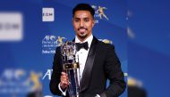 Salem Al Dawsari poses with his AFC Player of the Year 2022 award. PIC: Mohamed Farag 