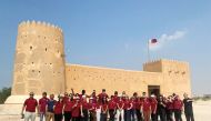 Mandarin Oriental, Doha staff taking part in the cleanliness event at the North-West beach of the Al Zubarah Archaeological Site.
