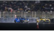 Drivers in action during the opening round of 2023-2024 Qatar Drift Championship.