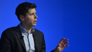 Sam Altman, CEO of OpenAI participates in the “Charting the Path Forward: The Future of Artificial Intelligence” at the Asia-Pacific Economic Cooperation (APEC) Leaders' Week in San Francisco, California, on November 16, 2023. Photo by ANDREW CABALLERO-REYNOLDS / AFP