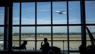 Passengers wait for their flights at Heathrow Airport's Terminal 5 in west London, on September 13, 2019. (Photo by Tolga Akmen / AFP)
