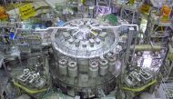 This undated handout image taken and received by the National Institutes for Quantum Science and Technology (QST) on December 1, 2023 shows the JT-60SA, the world's biggest nuclear fusion reactor constructed to date, before its planned inauguration in the city of Naka, Ibaraki prefecture on December 1. Photo by Handout / National Institutes for Quantum Science and Technology (QST) / AFP