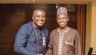 Omogiate Precious with Rabiu Sulaiman, Trade Attaché at the Nigerian Embassy, during the event.