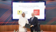 Carnegie Mellon University in Qatar and MEEZA officials at the MoU signing Ceremony.