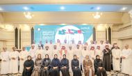 Officials pose for a group photo held in Muscat to explore the ways for economic and development integration in the GCC countries.