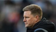 Newcastle United's English head coach Eddie Howe reacts during the English Premier League football match between Newcastle United and Nottingham Forest at St James' Park in Newcastle-upon-Tyne, north east England on December 26, 2023. Photo by ANDY BUCHANAN / AFP