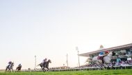 A file photo of action during a race at Al Rayyan Racecourse. PICTURE: Juhaim/QREC