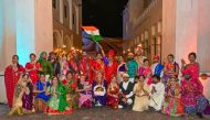 Indian team that performed at Katara over the weekend